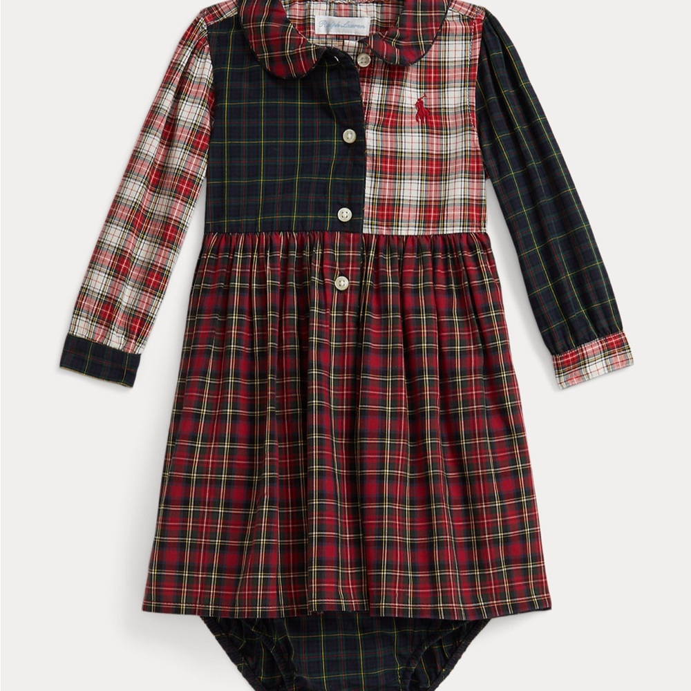 Polo by Ralph Lauren Plaid Dress - Red, Green, White